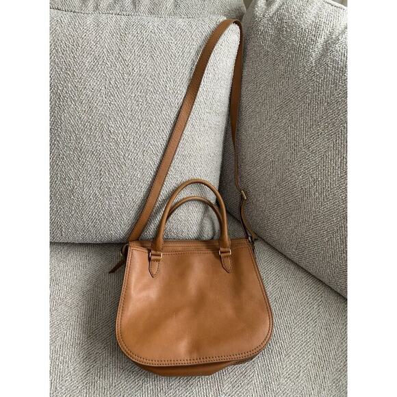 Fossil Ryder Brown Cowhide Leather Double Handles Satchel/Crossbody/Shoulder Bag - Picture 2 of 13